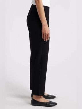 Eileen Fisher Women's Stretch Straight-Leg Pants in Black
